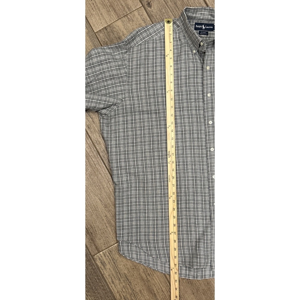Ralph Lauren long sleeve button-down Blaire gray pony large - Picture 6 of 9